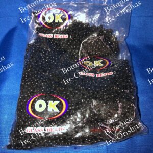 Cuenta Black 4mm Spiritual Beads – 1 lb
