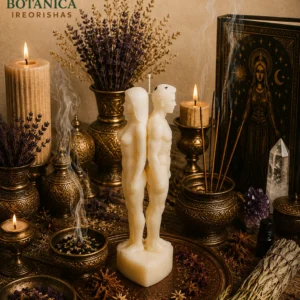 white separation candle