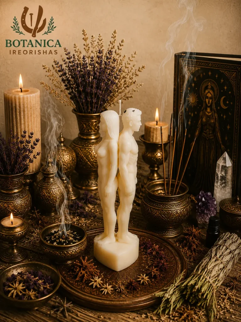white separation candle