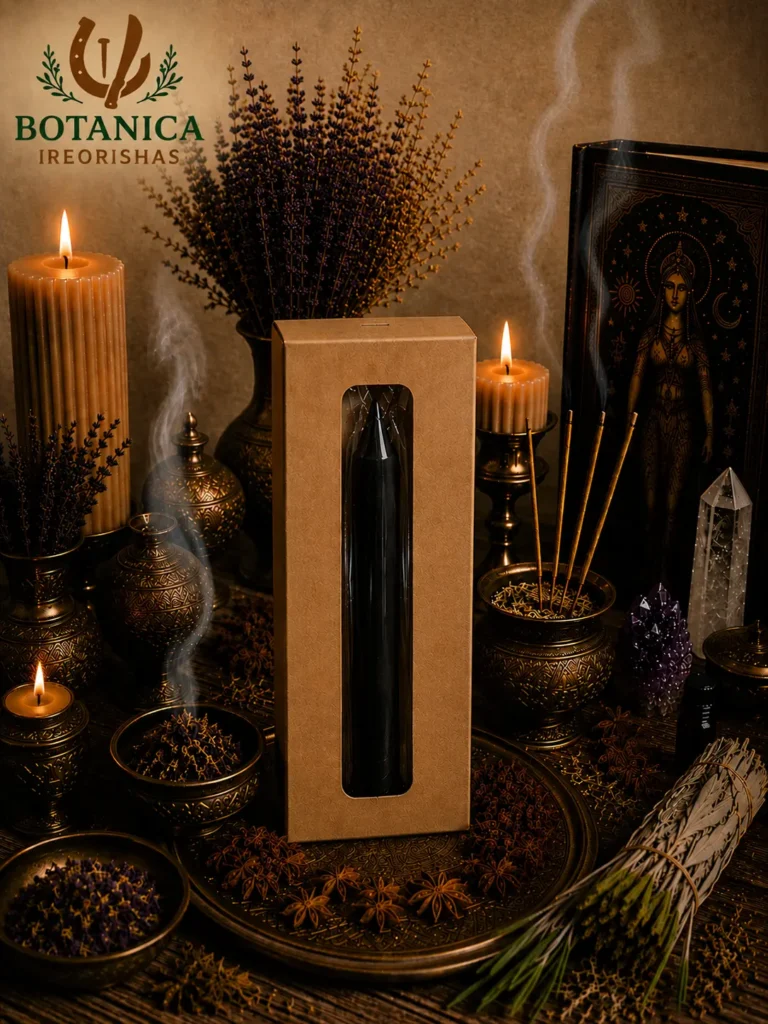 black jumbo candle
