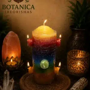seven power seven wick candle