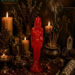 red woman candle