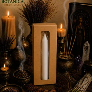 Box of Jumbo white candles 12