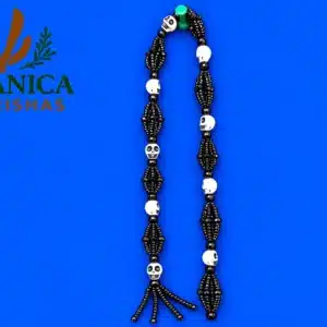 Collar Ileke de Orun Eggun palo con carabelitas