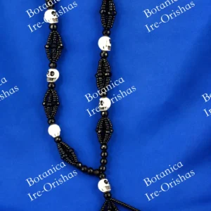 Collar Ileke Eleke de Orun Orum Eggun palo con carabelitas