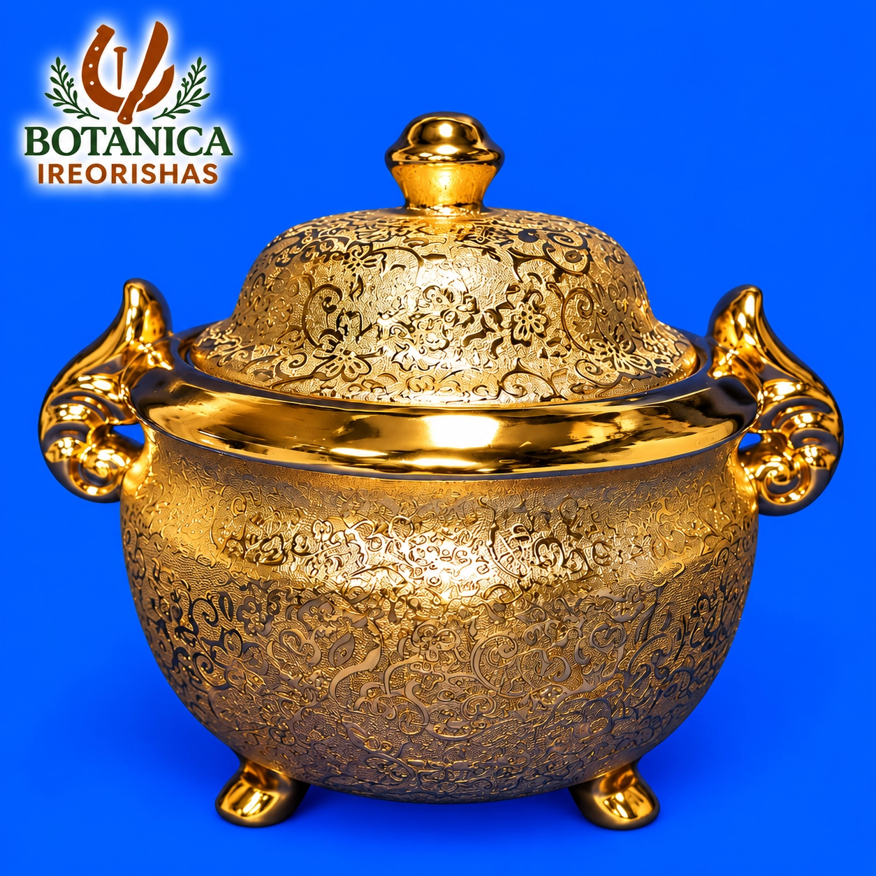 Sopera 3 patas Oshun en dorado