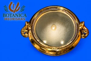 Sopera 3 patas Oshun en dorado