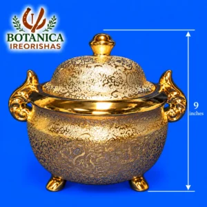 Sopera 3 patas Oshun en dorado