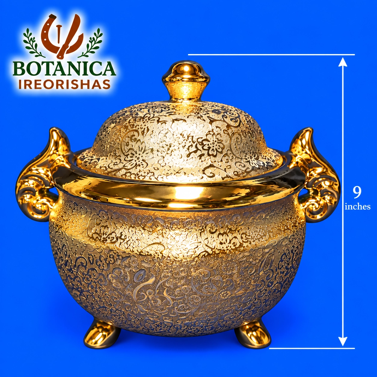 Sopera 3 patas Oshun en dorado