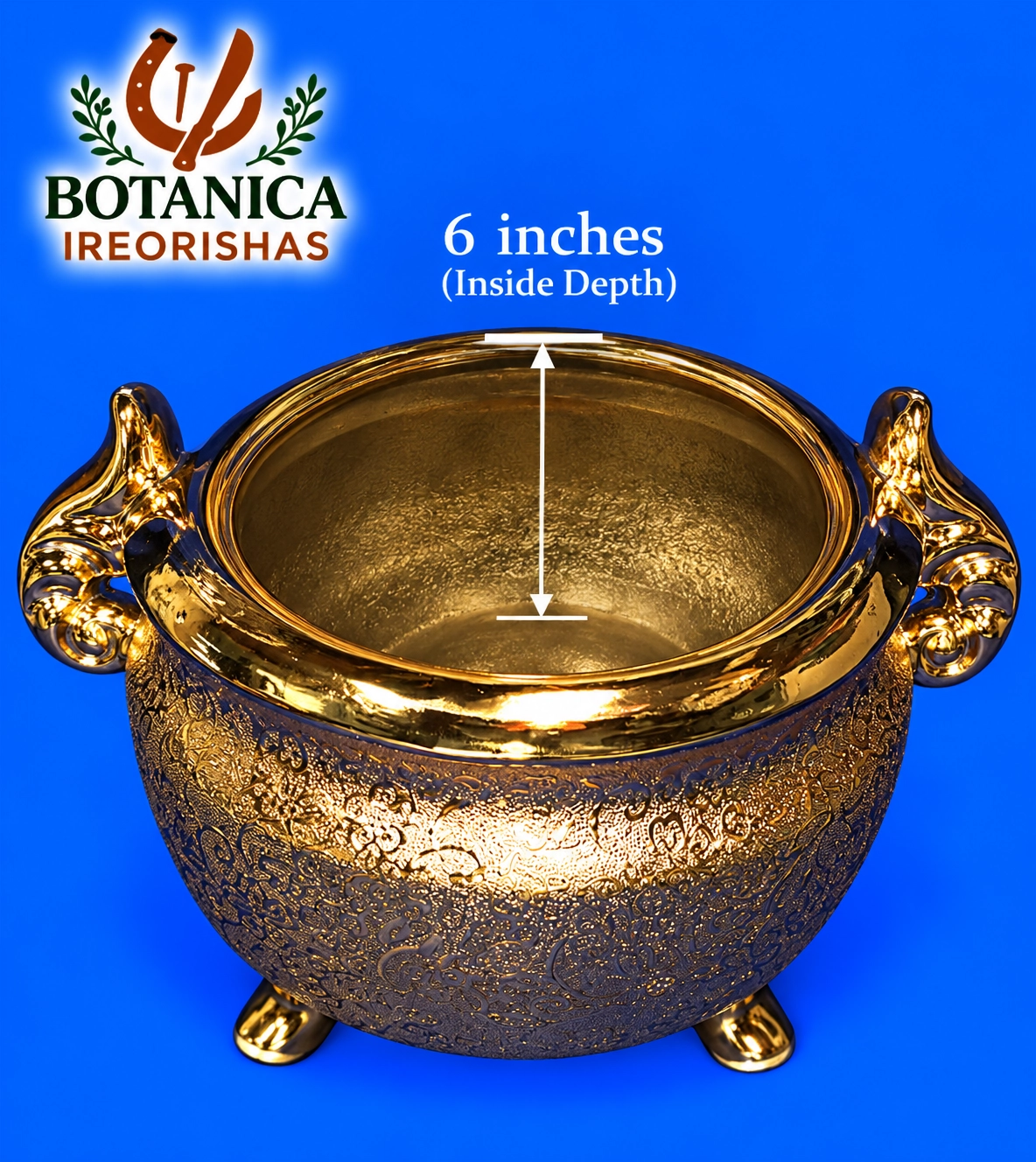 Sopera 3 patas Oshun en dorado