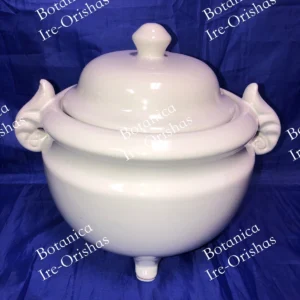 Sopera/Tureen 3 legs white plain 1