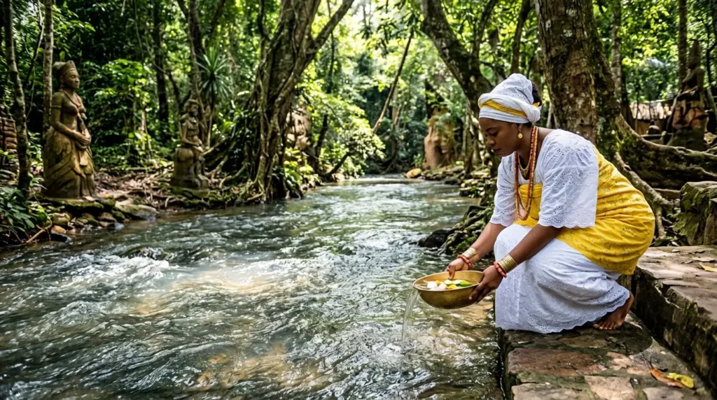 Osun River associated with Oshun in Yoruba tradition