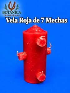 Vela Roja 7 Mechas